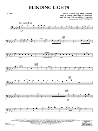 Blinding Lights (arr. Matt Conaway) - Trombone