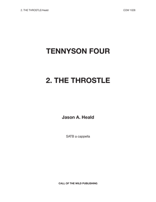Book cover for "The Throstle" for SATB choir