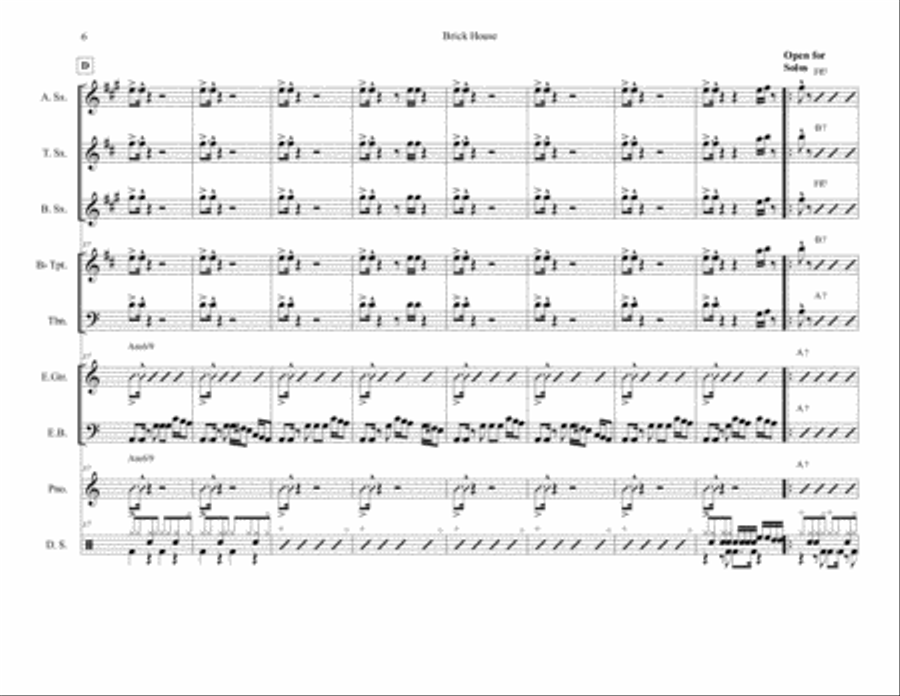 Brick House Brick House Voice scores gallery preview page 6