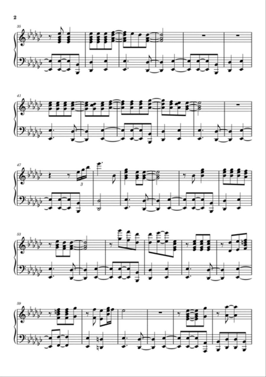 Say You Will Piano Solo scores gallery preview page 2