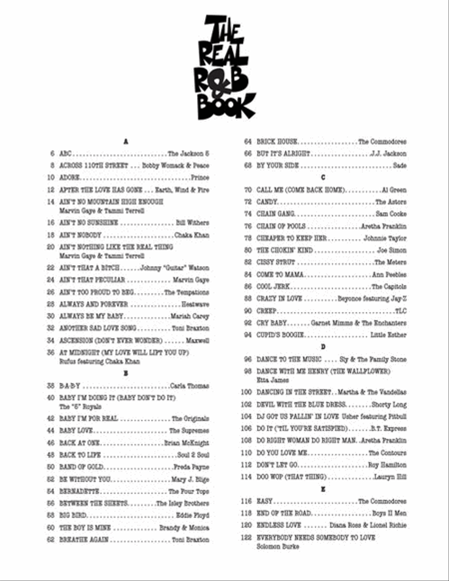 The Real R&B Book Piano scores gallery preview page 2