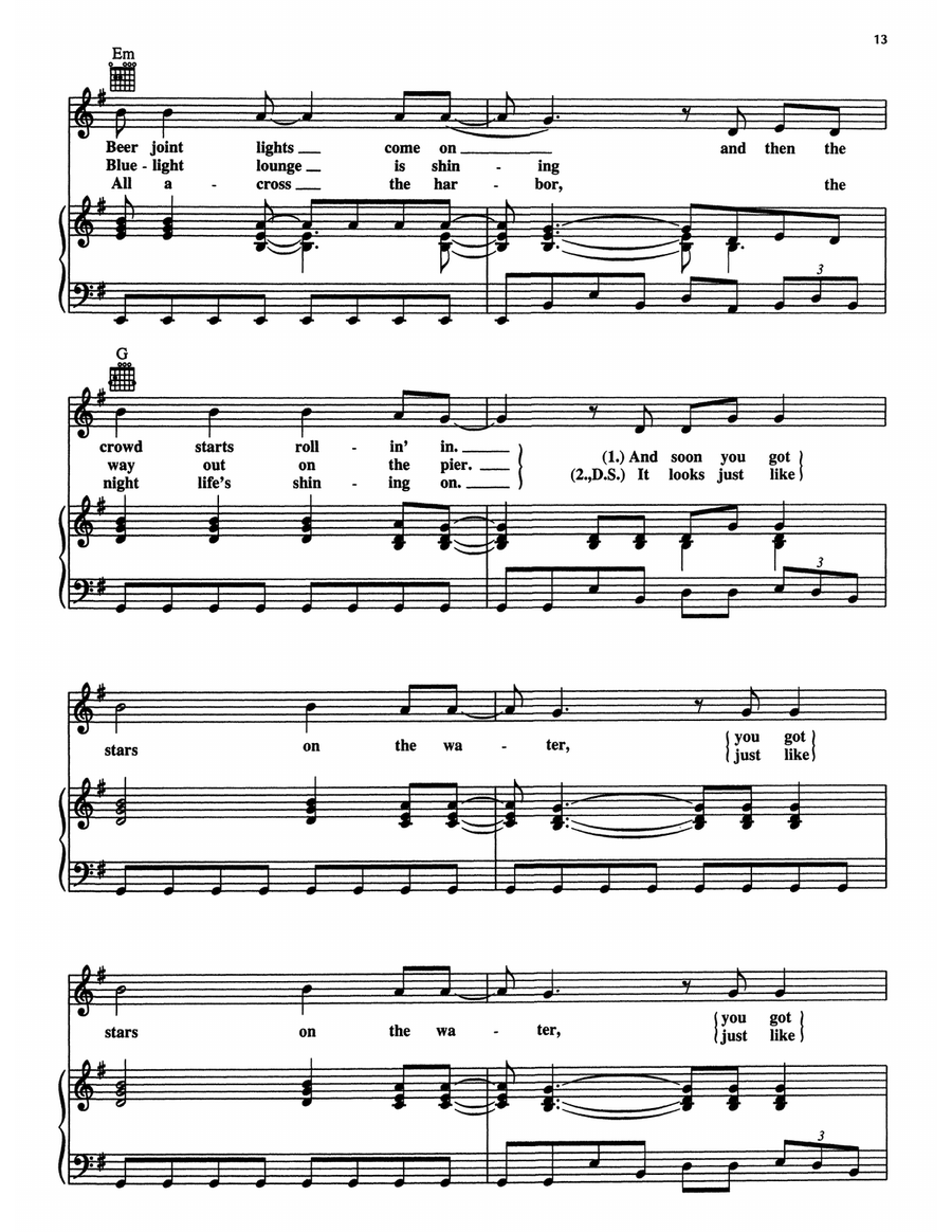 Stars On The Water (from The Firm) Piano Solo scores gallery preview page 3