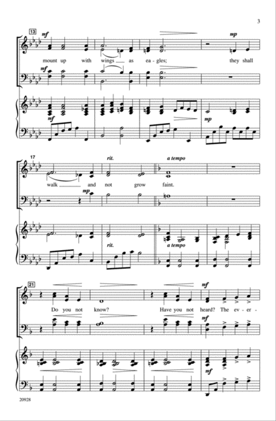 Those Who Wait Upon the Lord 4-Part scores gallery preview page 3