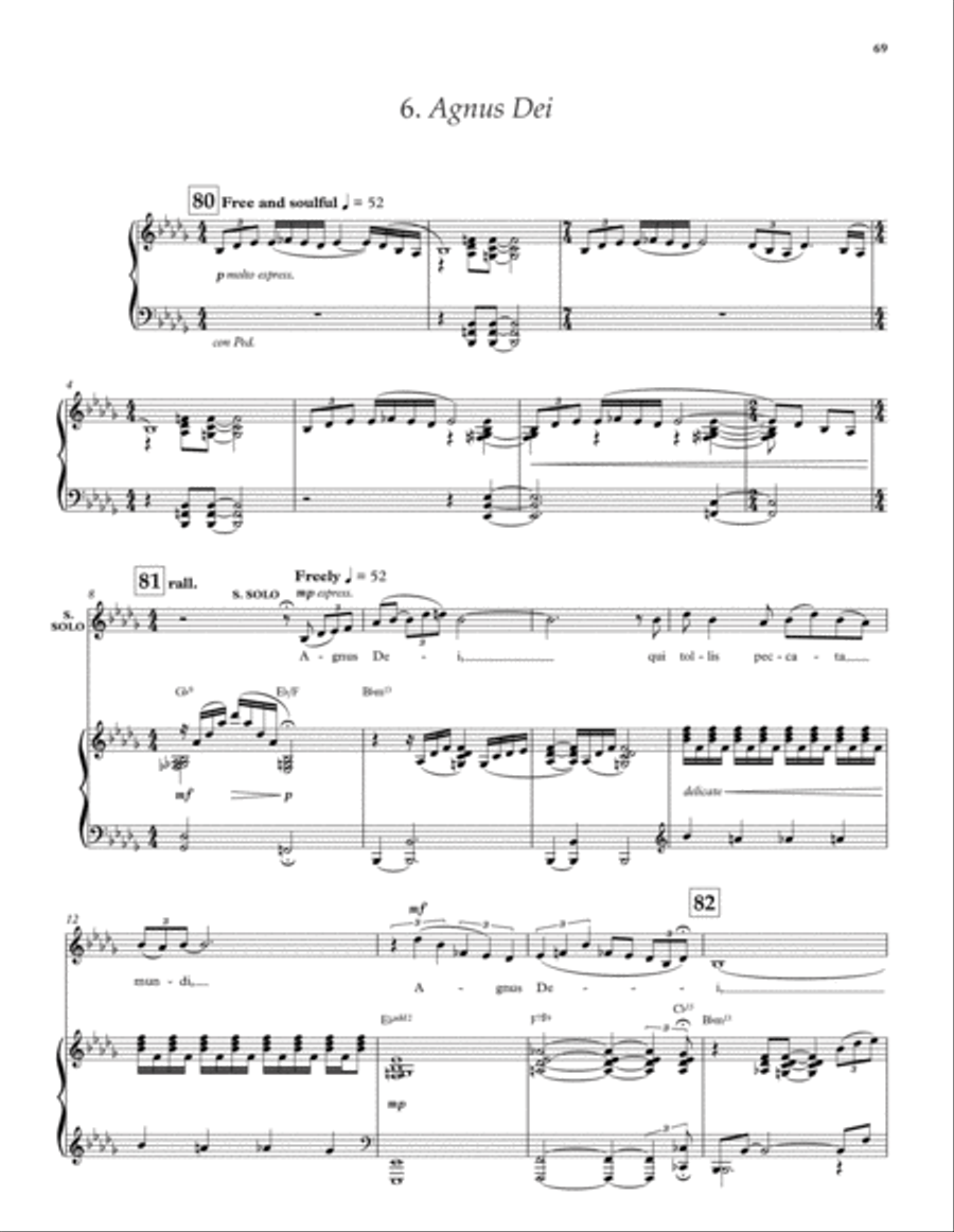 Mass in Blue 4-Part scores gallery preview page 20