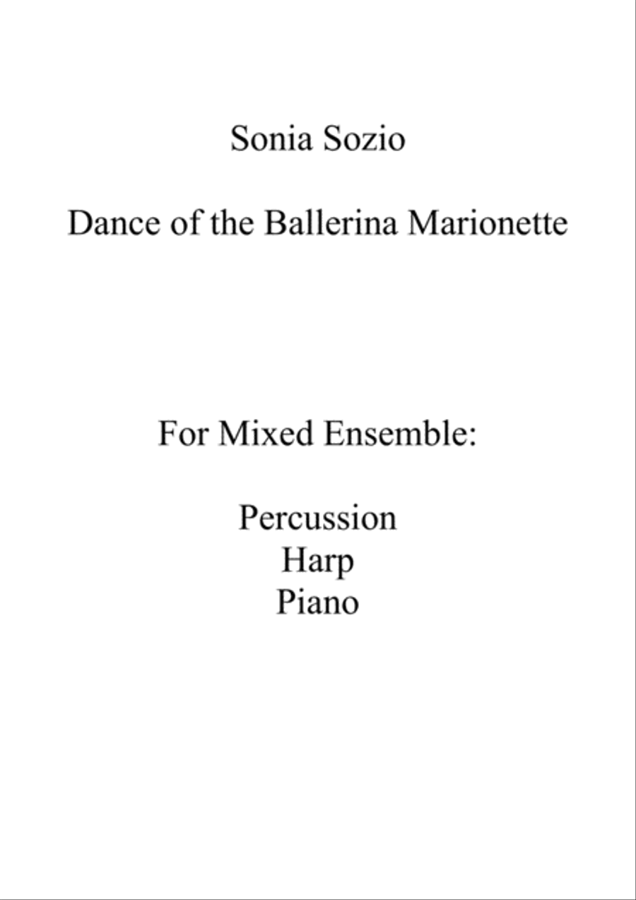 Dance of the Ballerina Marionette Large Ensemble scores gallery preview page 1