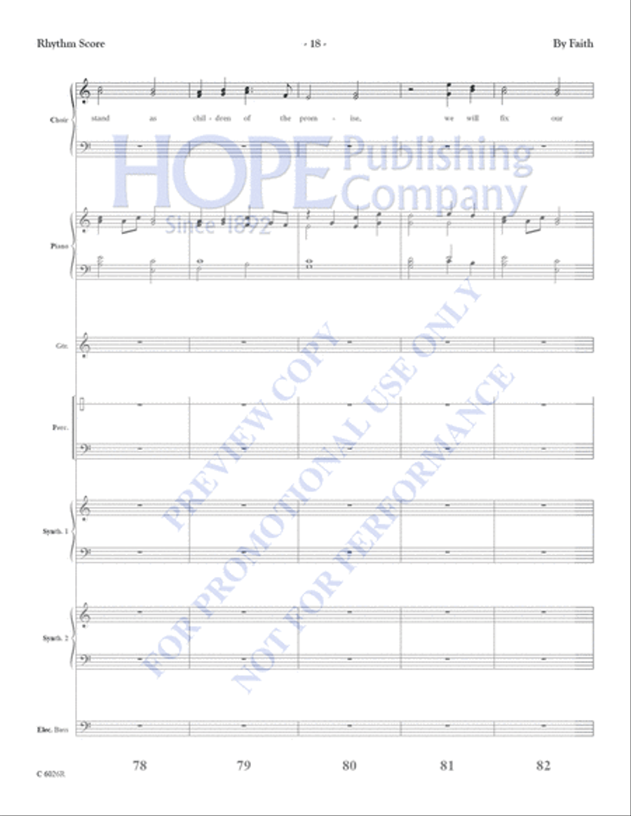 By Faith Handbell Choir scores gallery preview page 20