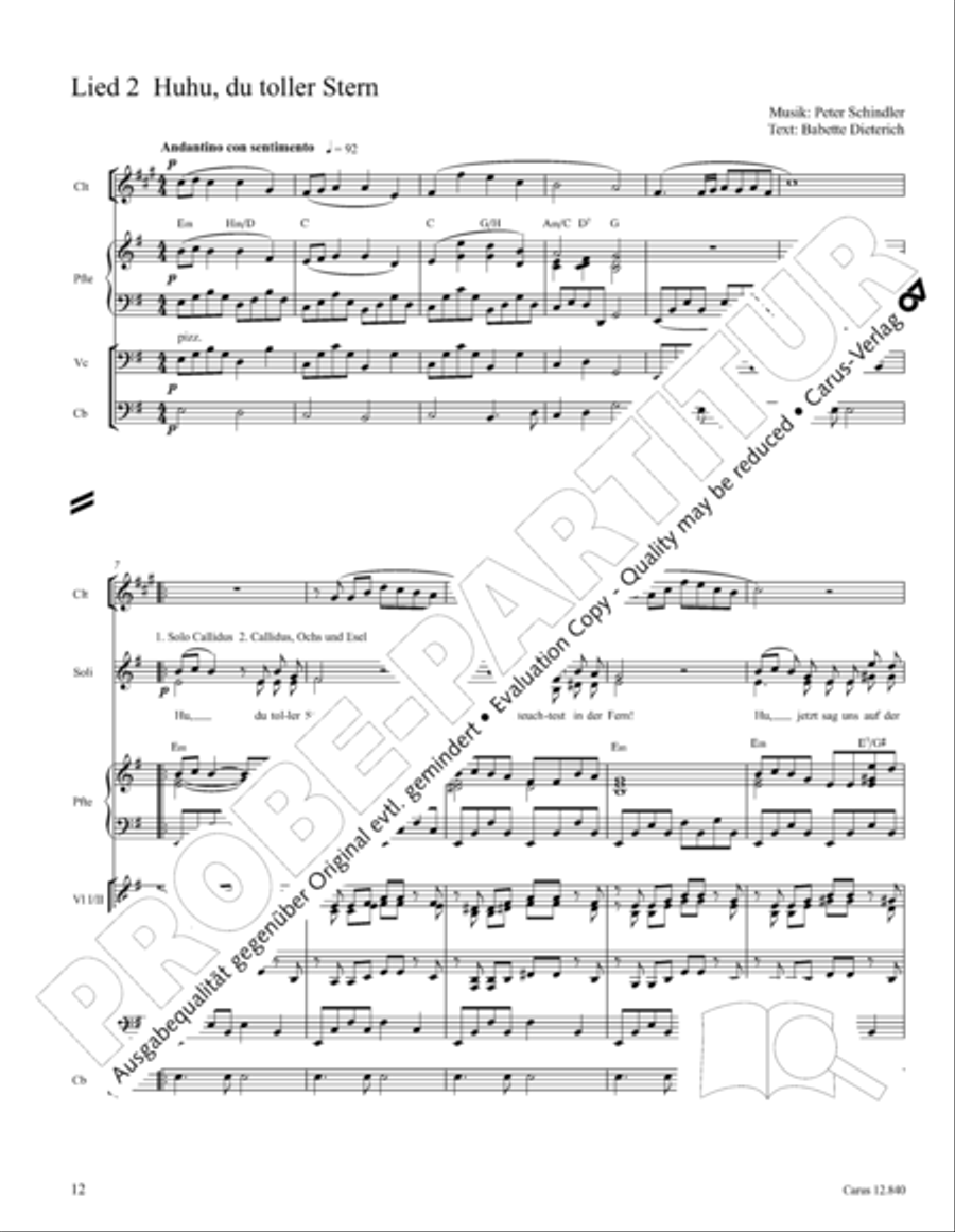 Ochs und Esel wissen mehr Orchestra scores gallery preview page 12