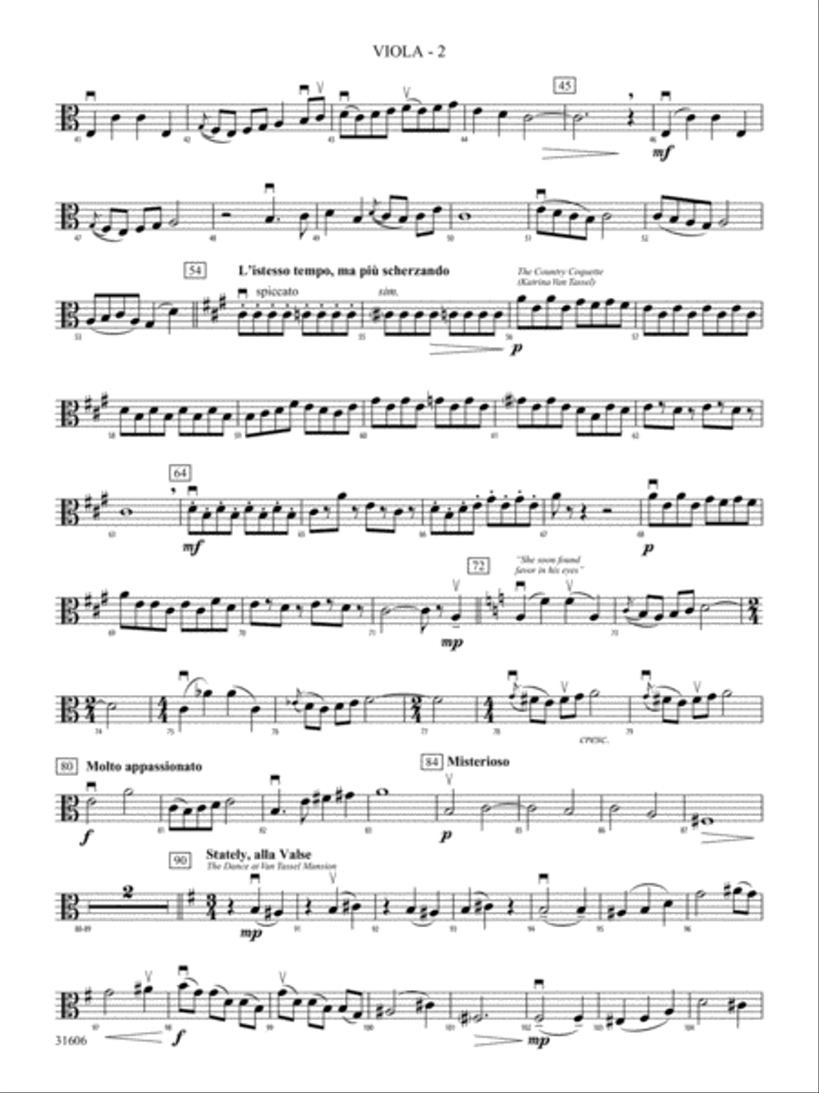 Legend of Sleepy Hollow: Viola String Orchestra scores gallery preview page 2