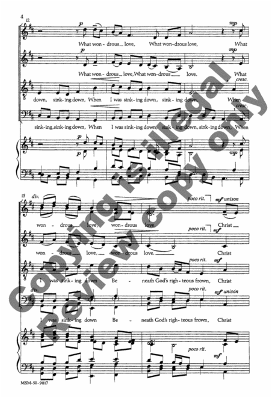 What Wondrous Love Is This Divisi scores gallery preview page 4
