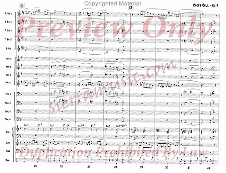 Chet's Call Chet's Call Big Band scores gallery preview page 5