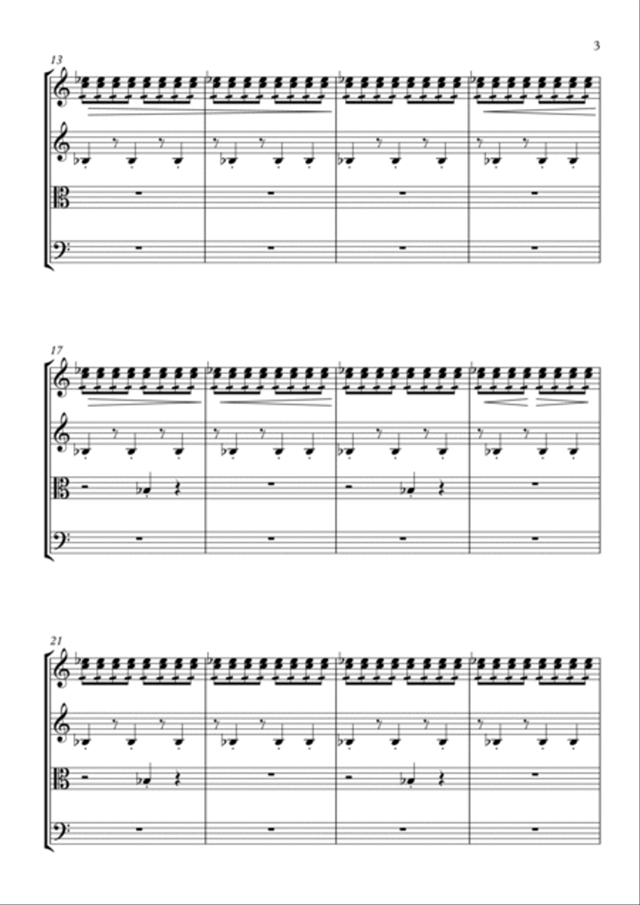 Cuarteto de cuerdas No. 1 Op. 1 - Alejandro Soqui (Score) String Quartet scores gallery preview page 3