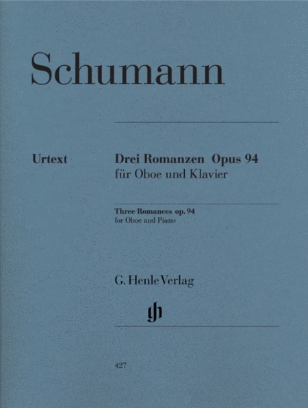 Schumann - 3 Romances Op 94 Oboe/Piano