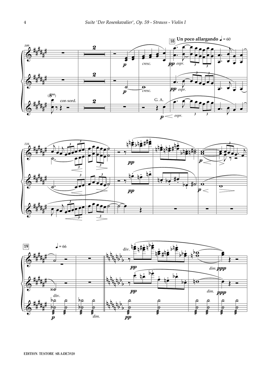 RICHARD STRAUSS - SUITE DER ROSENKAVALIER, OP. 59 - STRINGS