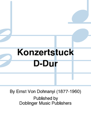 Book cover for Konzertstuck D-Dur