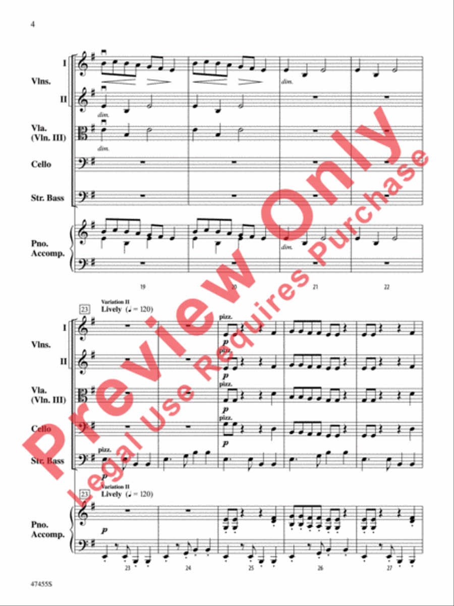 Mahler's Mysterious March String Orchestra scores gallery preview page 5