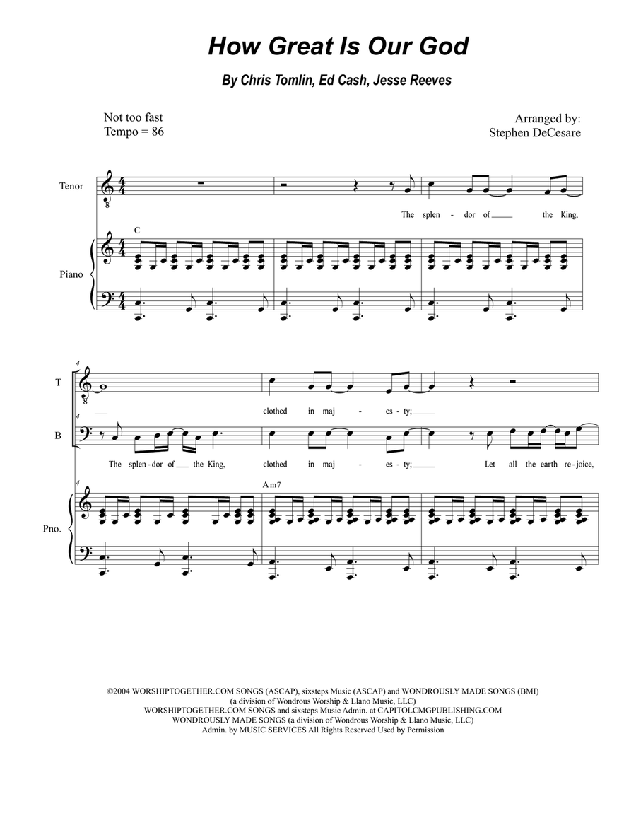 How Great Is Our God TB scores gallery preview page 1