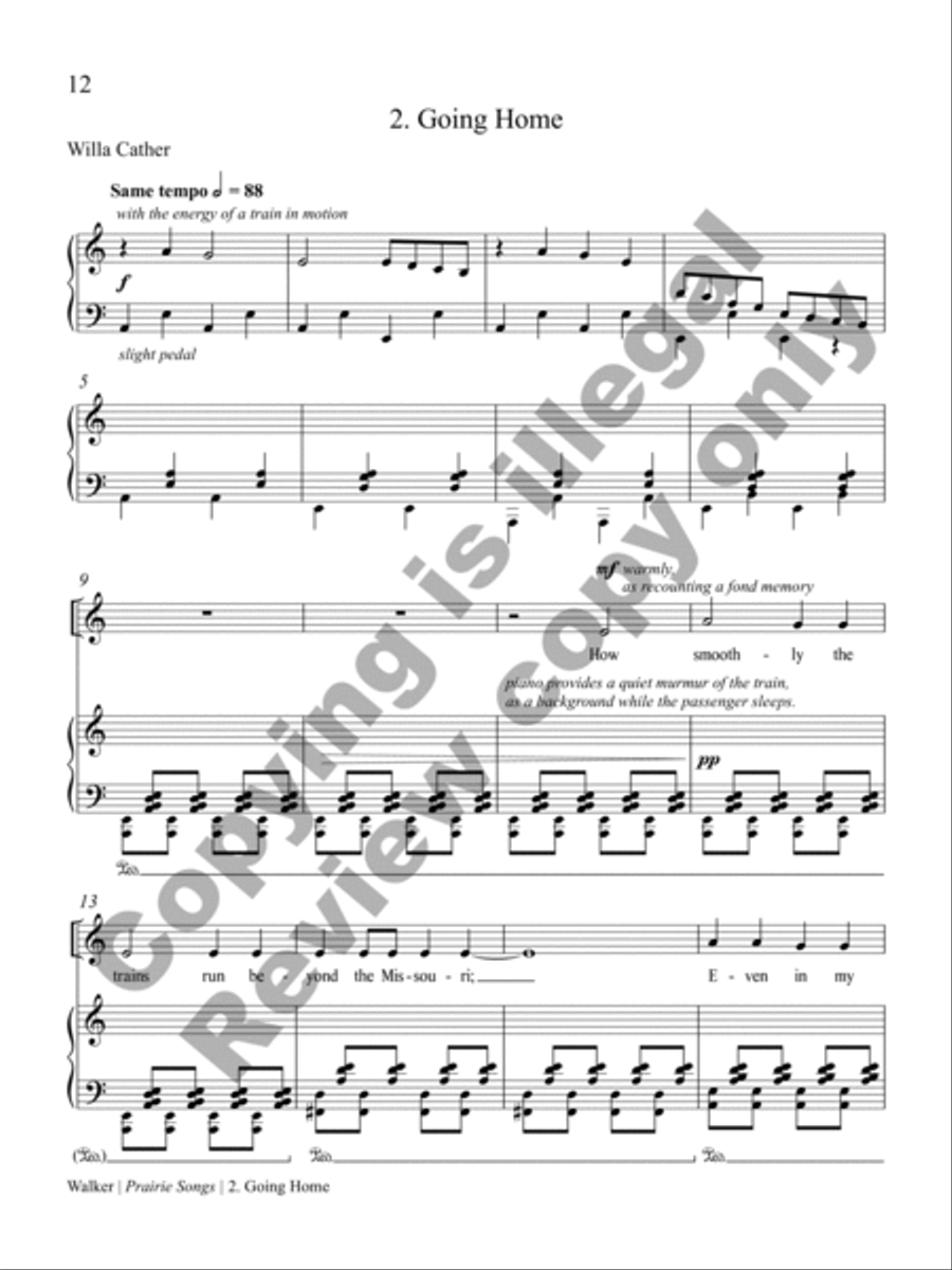 Prairie Songs Soprano Voice scores gallery preview page 8