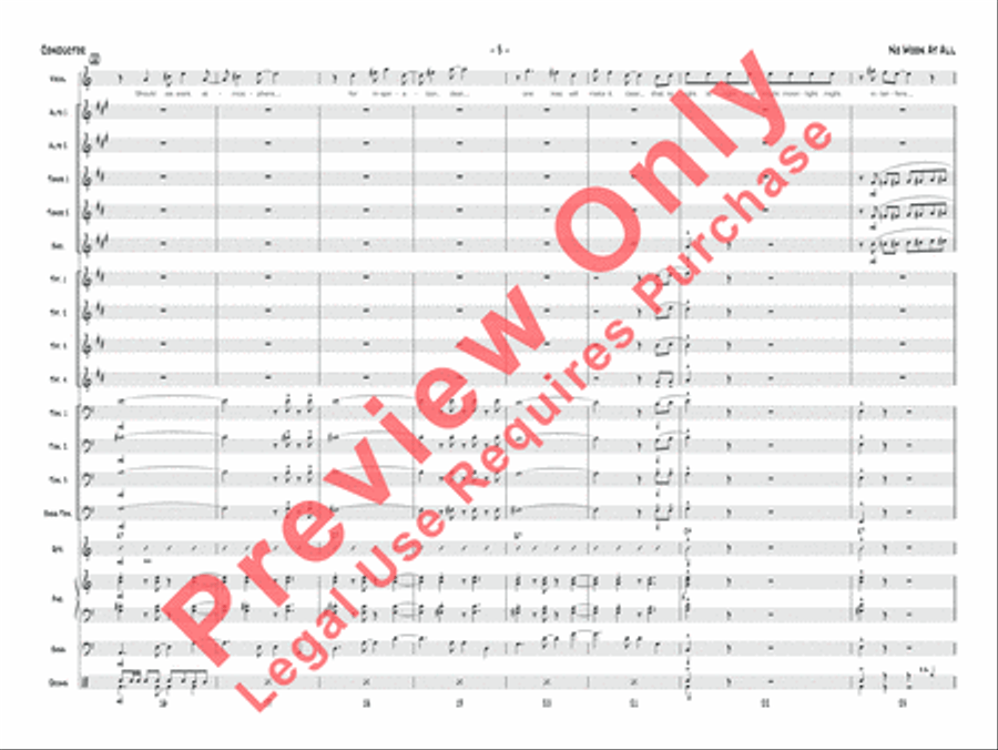 No Moon at All Jazz Ensemble scores gallery preview page 19