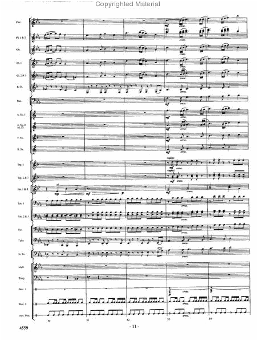 Into the Raging River Into the Raging River Concert Band scores gallery preview page 10