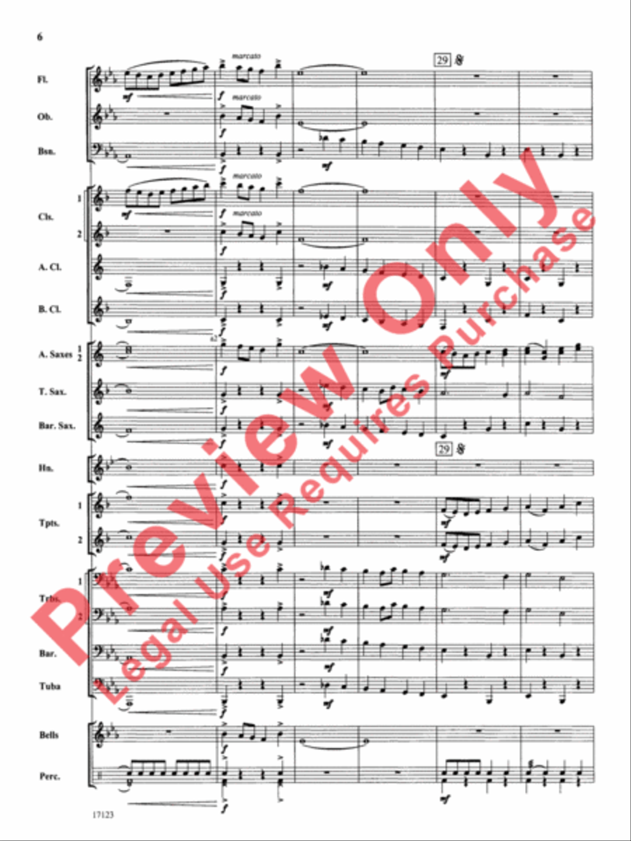 Westbrook March Concert Band scores gallery preview page 7