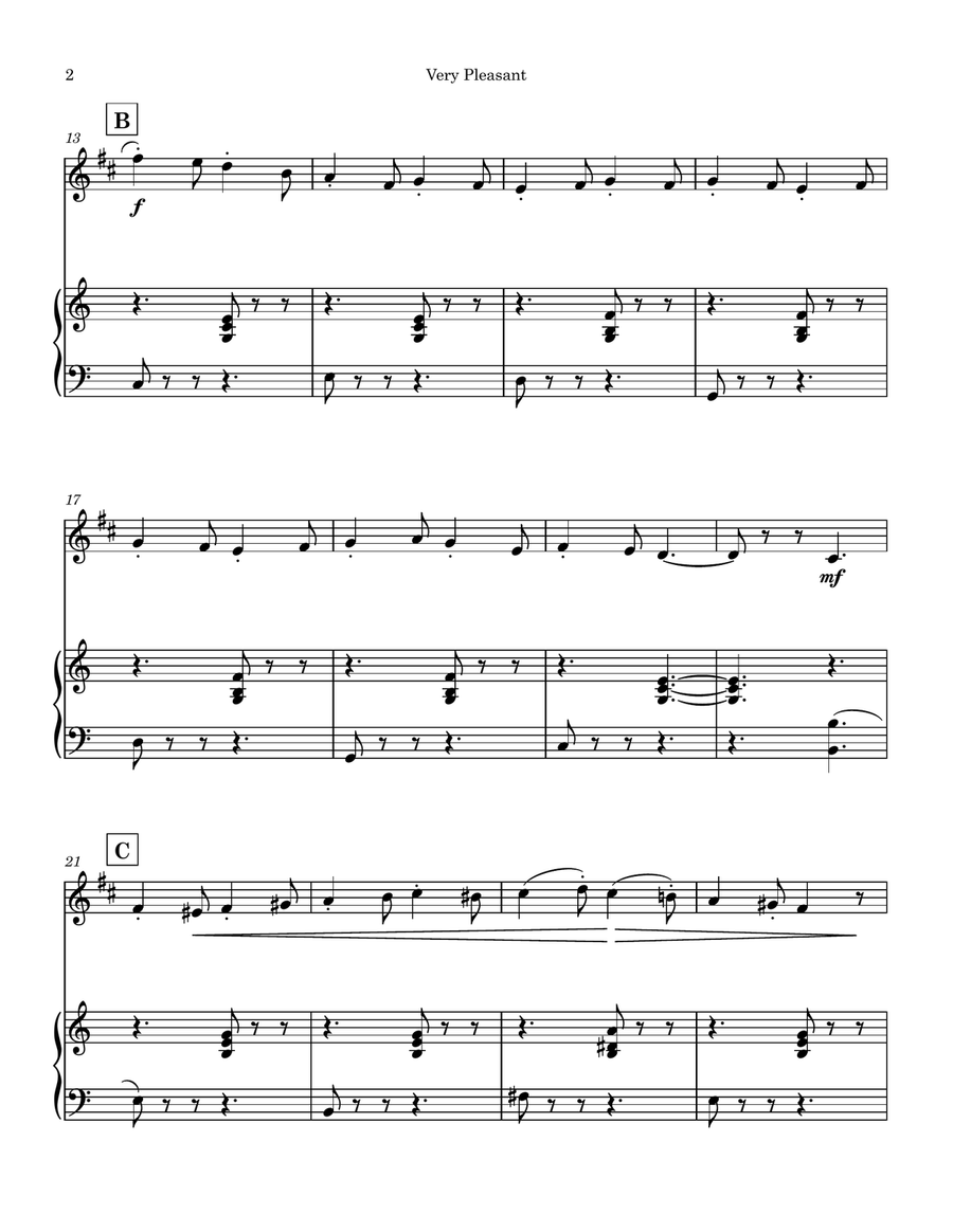 Memories Two Movements (Very Pleasant and Rather Sad) B-Flat Trumpet scores gallery preview page 2