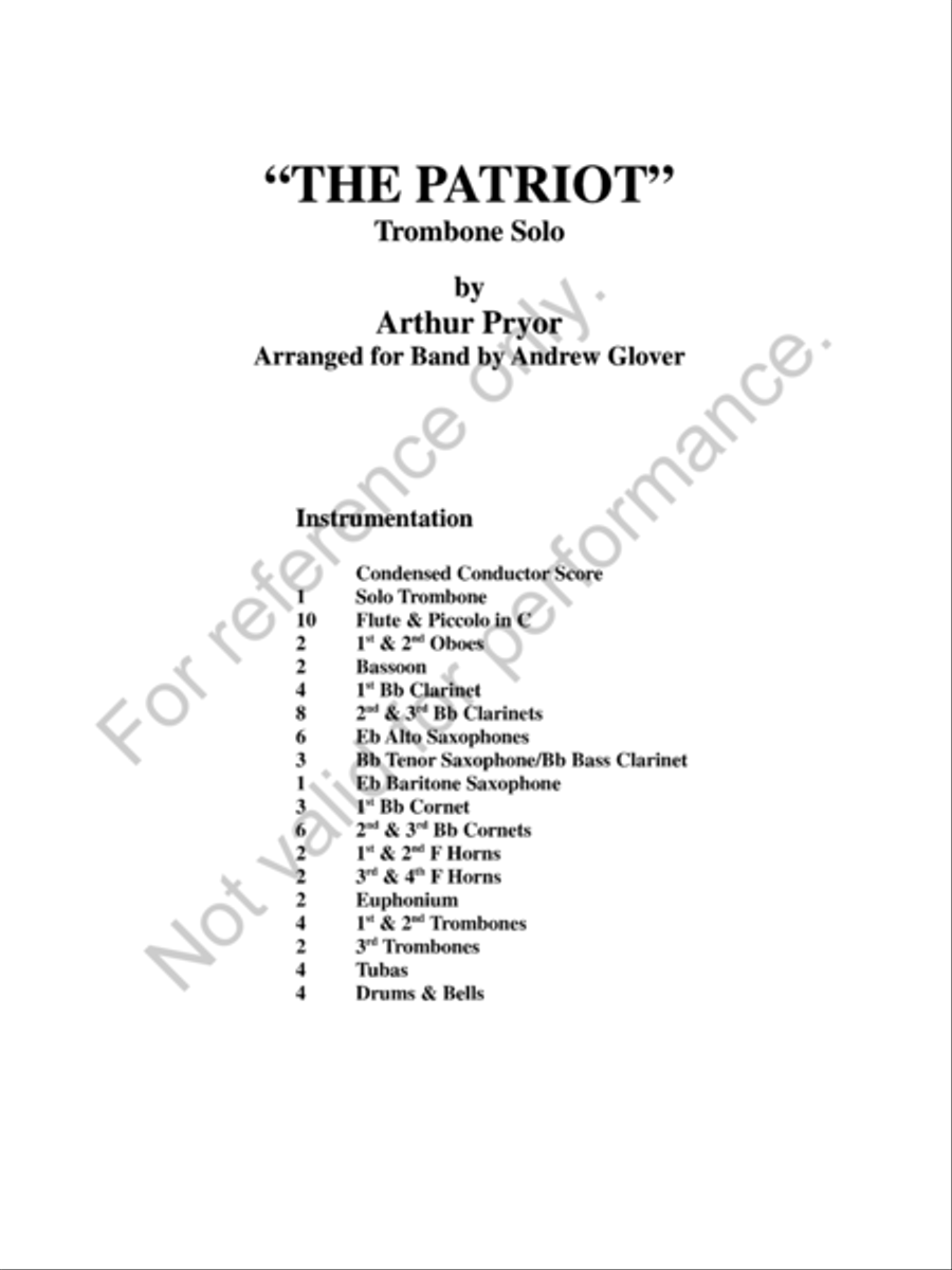 The Patriot The Patriot Concert Band scores gallery preview page 2
