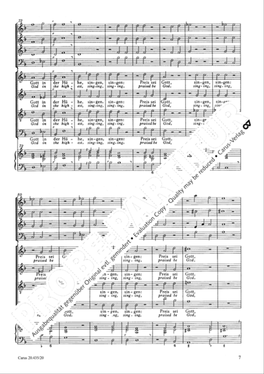 Now let us all praise thee, God 4-Part scores gallery preview page 8