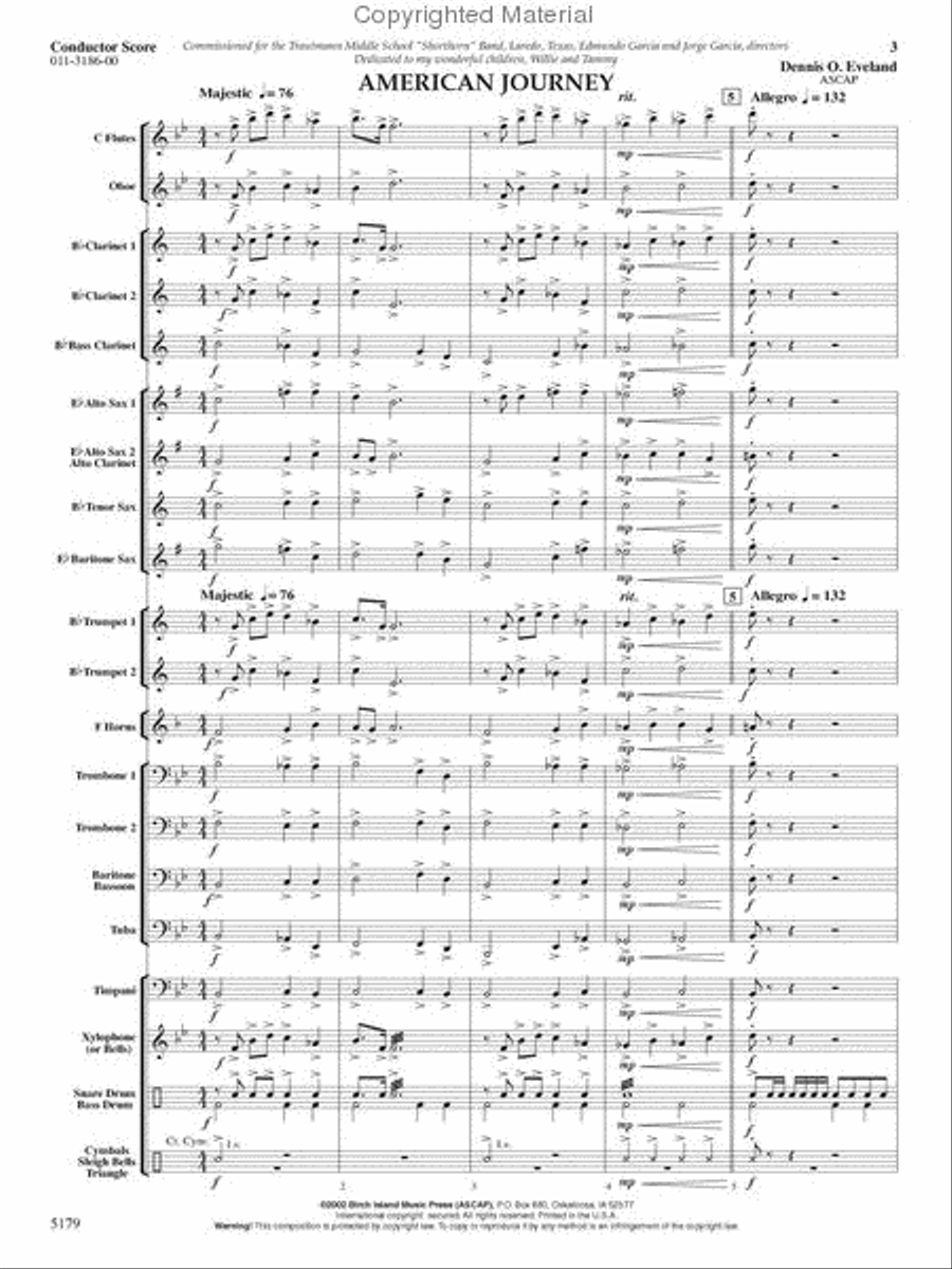 American Journey Concert Band scores gallery preview page 2