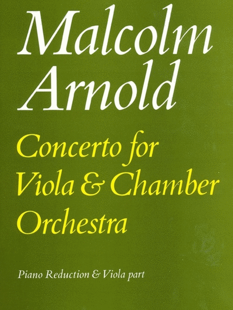 Arnold - Concerto For Viola/Piano