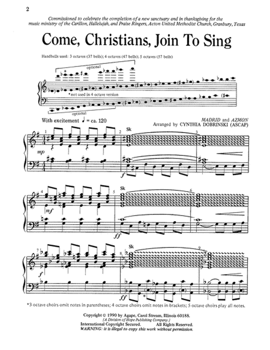 Come, Christians, Join to Sing image number null