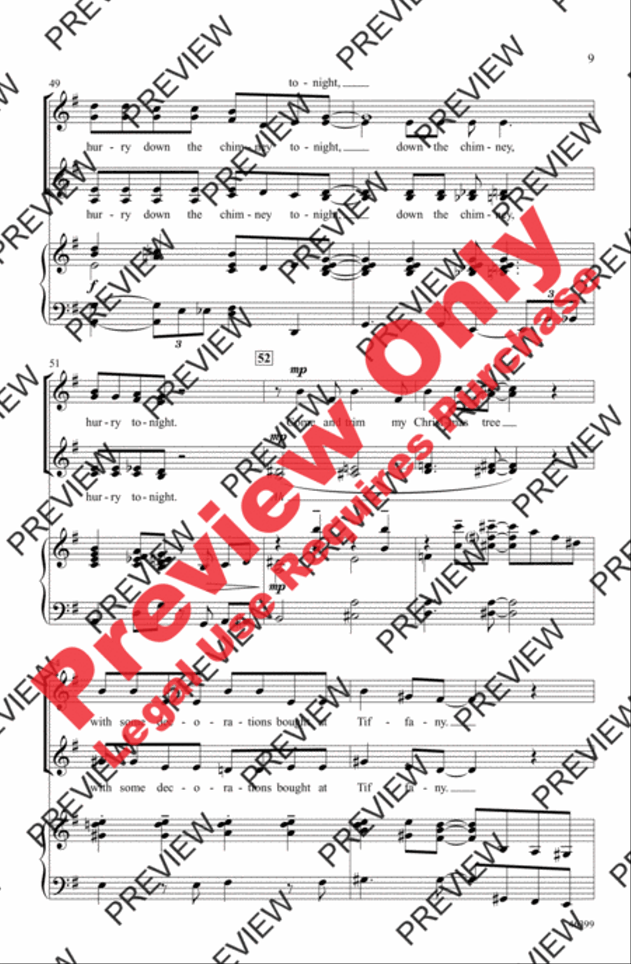 Santa Baby Santa Baby Women's Choir scores gallery preview page 9