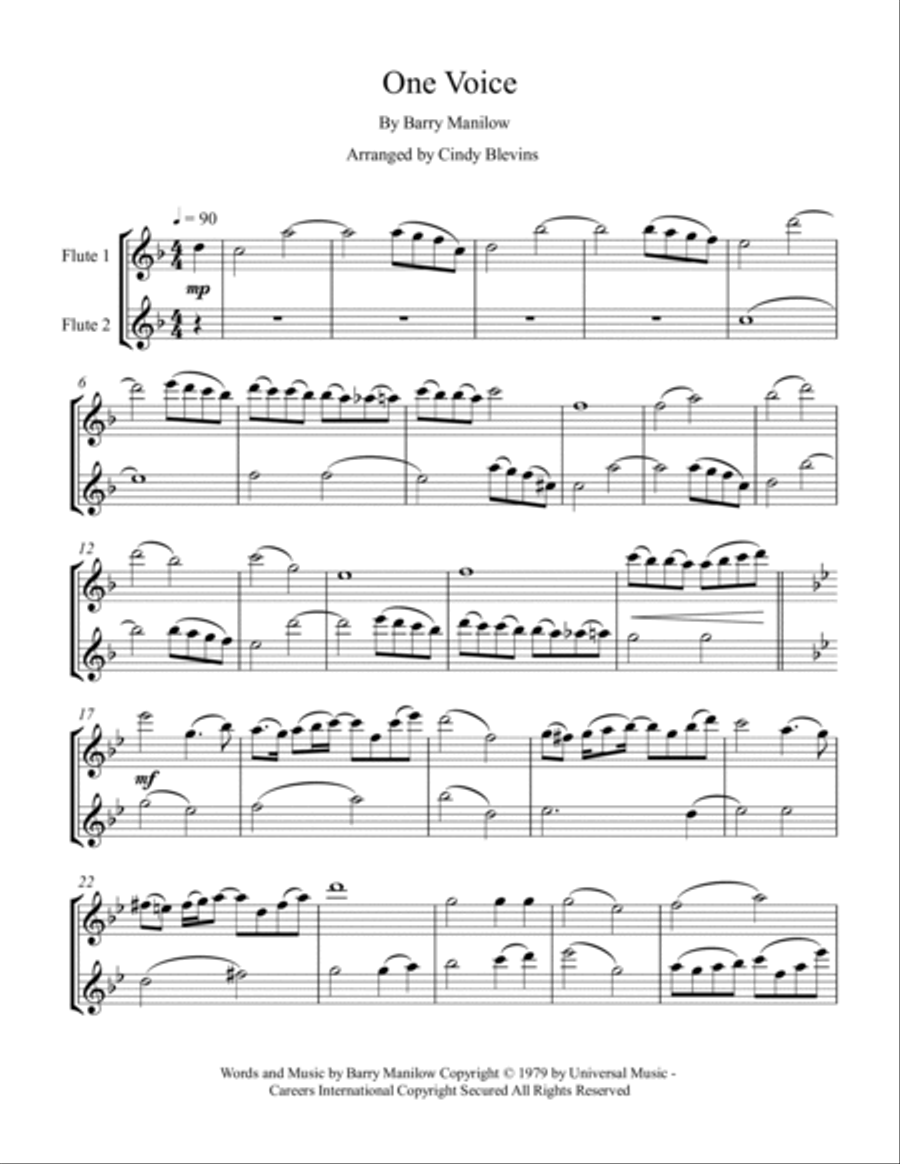 One Voice Flute Duet scores gallery preview page 6