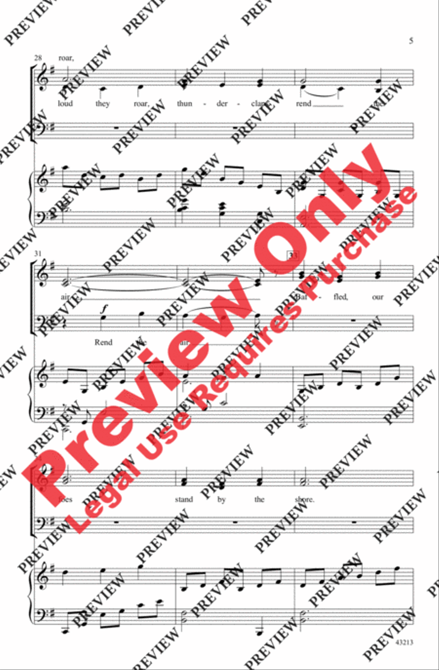 Over the Sea to Skye 3-Part scores gallery preview page 5