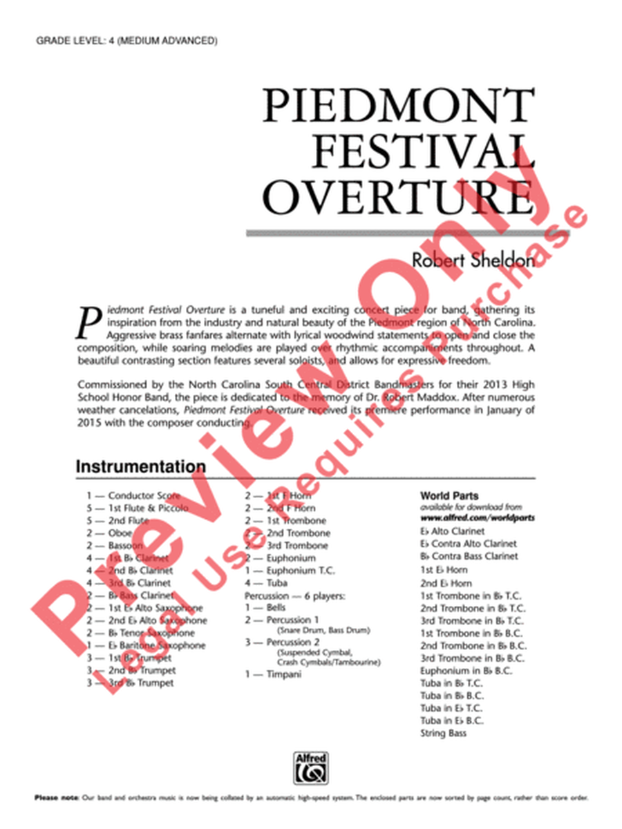 Piedmont Festival Overture