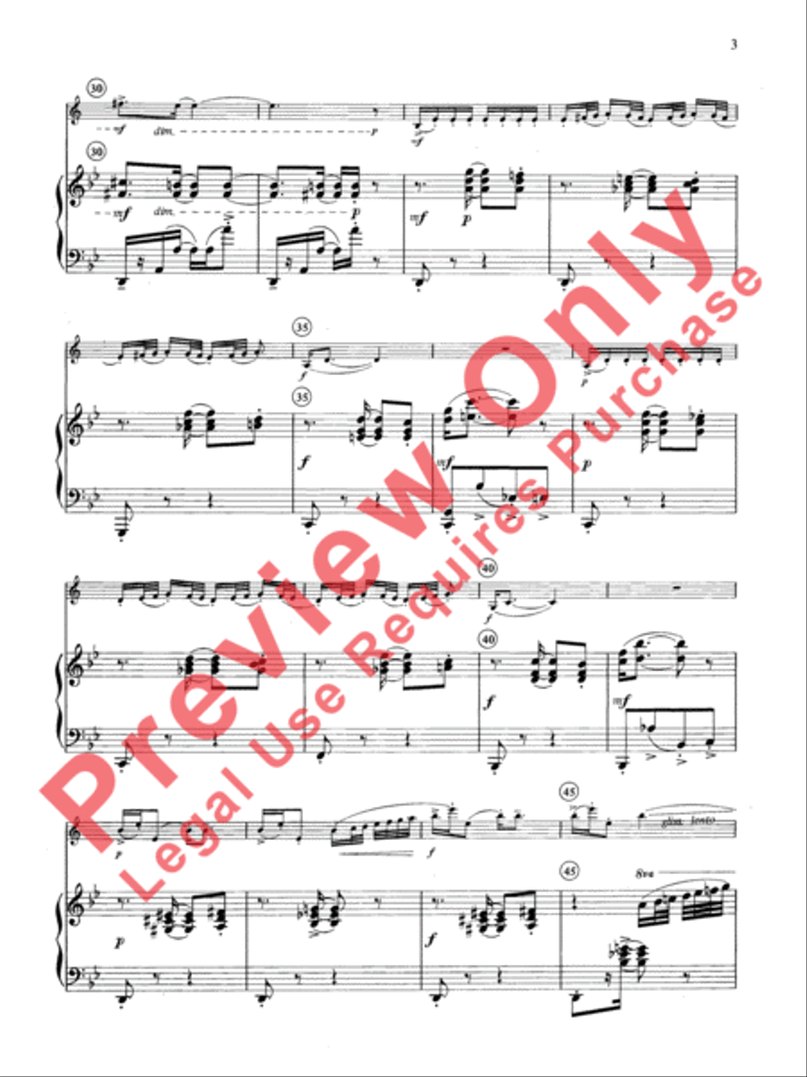 Gershwin Preludes Small Ensemble scores gallery preview page 4