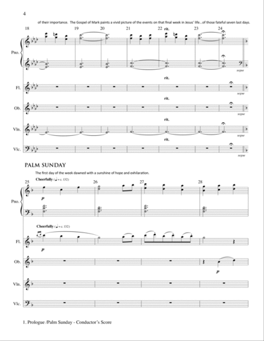 The Seven Last Days - Instr. Parts Flute scores gallery preview page 4