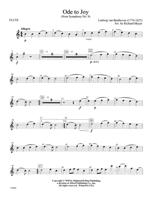 Ode to Joy from Symphony No. 9: Flute