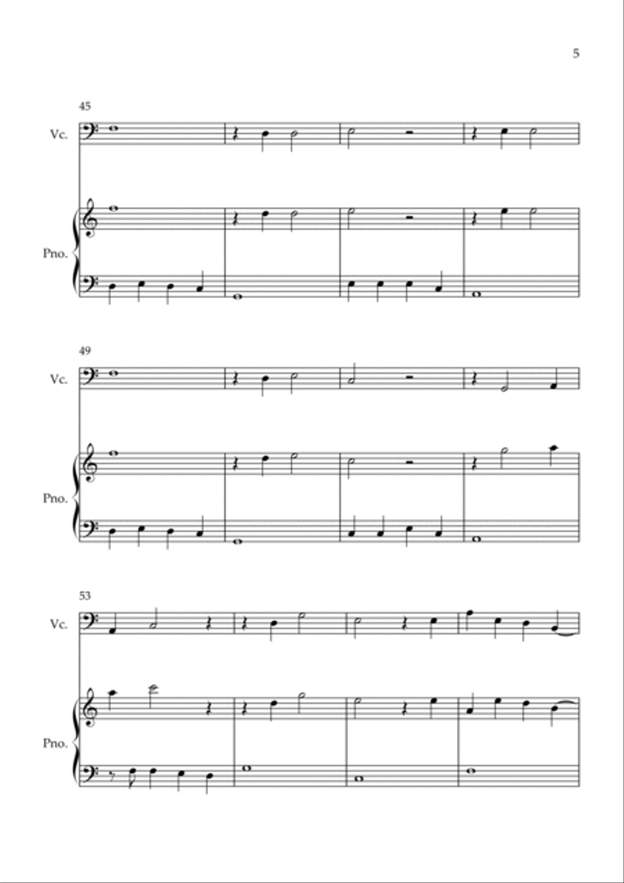 Flowers Piano scores gallery preview page 5