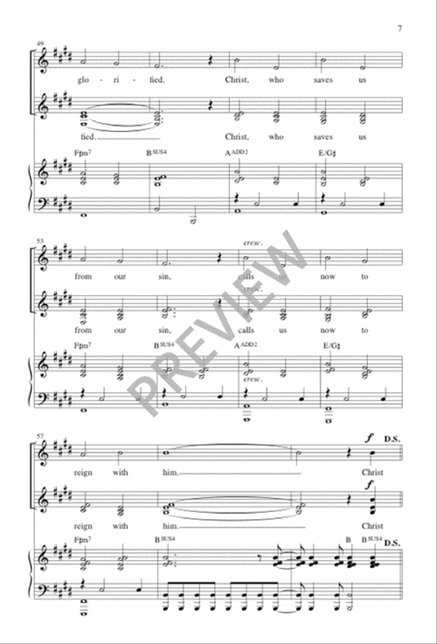 Christ Reigns SSA scores gallery preview page 8