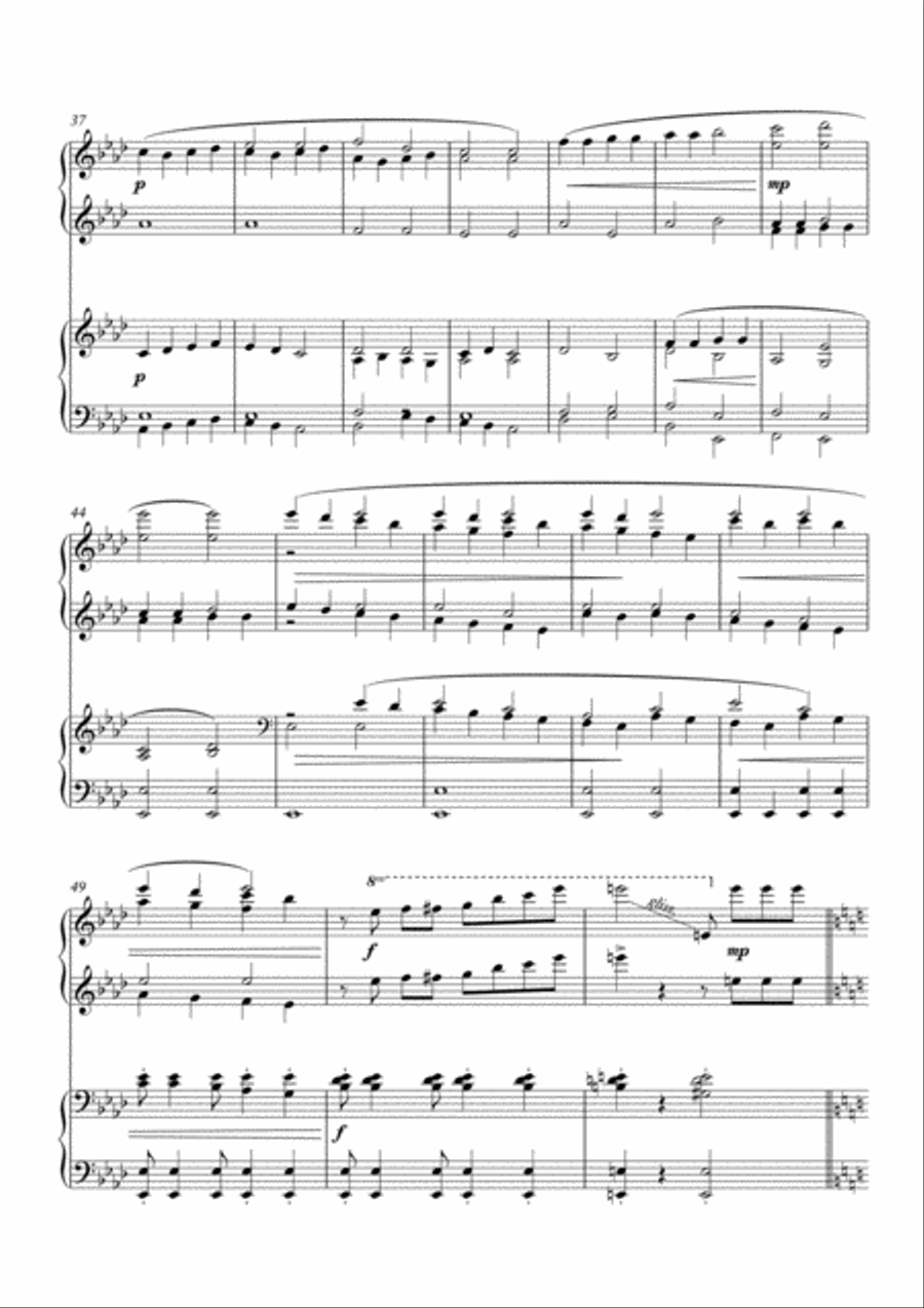 King Wenceslas Rumba, fun Christmas carol variation for piano duet by Simon Peberdy 1 Piano, 4-Hands scores gallery preview page 5