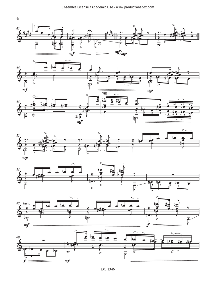 Danserie No. 2, Op. 87 by John W. Duarte Classical Guitar - Digital Sheet Music page 4