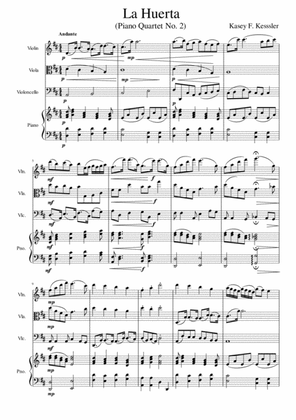 La Huerta (The Orchard) Piano Quartet No.2