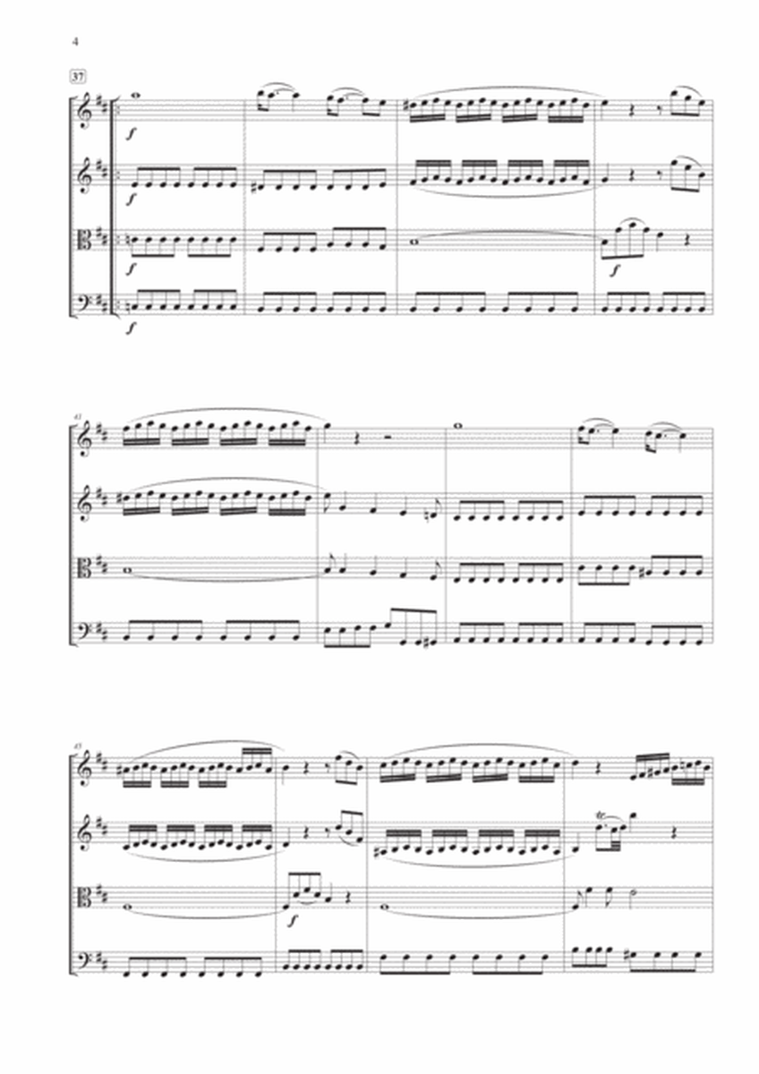 Divertimento N° 1 K. 136 for String Quartet image number null