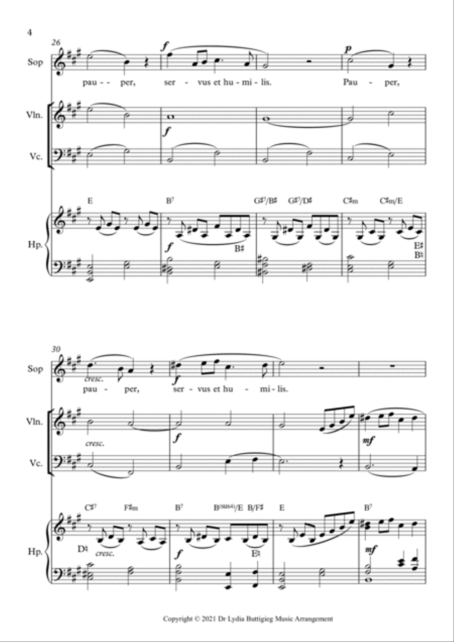 Panis Angelicus Small Ensemble scores gallery preview page 4