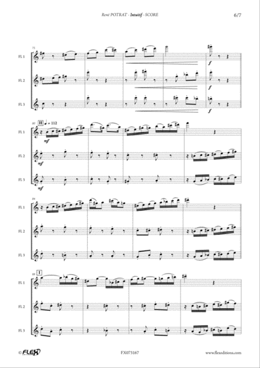Intuitif Intuitif Flute Trio scores gallery preview page 6