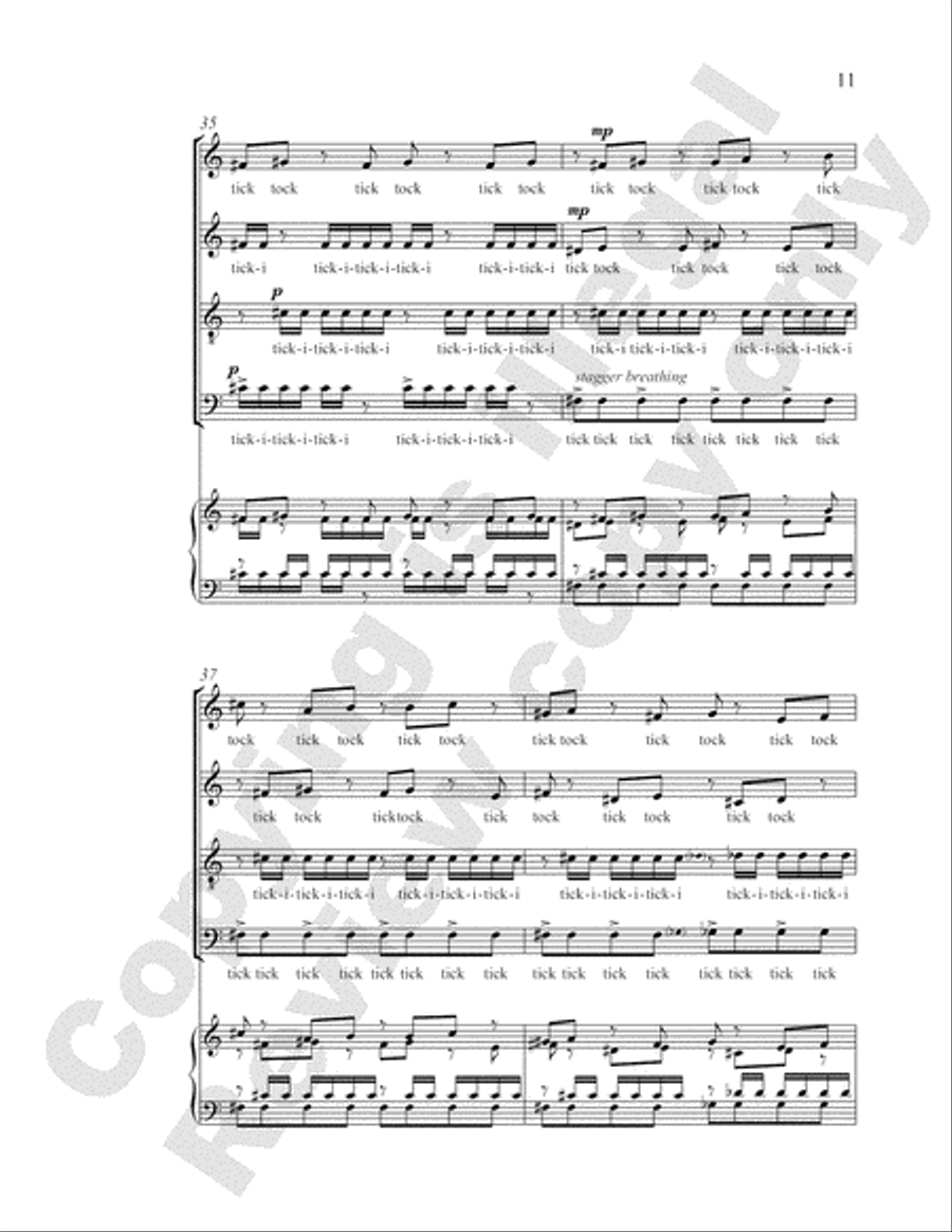 Time Pieces: 4. Clocks 4-Part scores gallery preview page 31