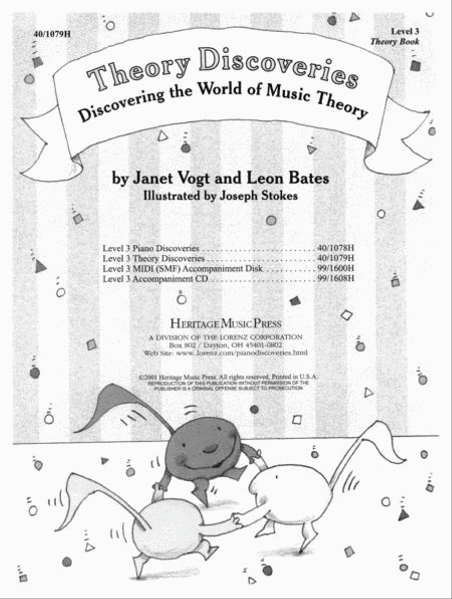 Piano Discoveries Theory Book 3 Piano Method scores gallery preview page 1