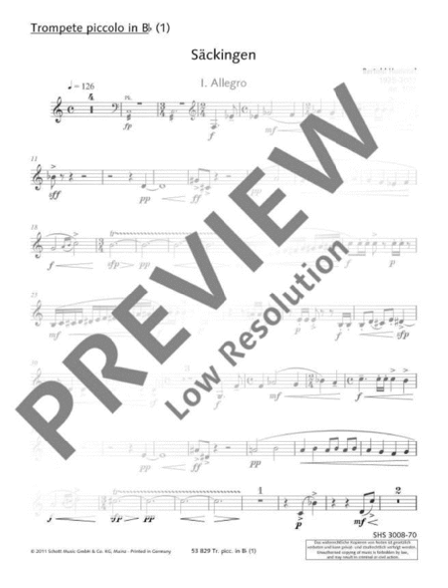 Säckingen Trumpet scores gallery preview page 2