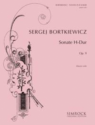 Book cover for Sonata in B Major op. 9