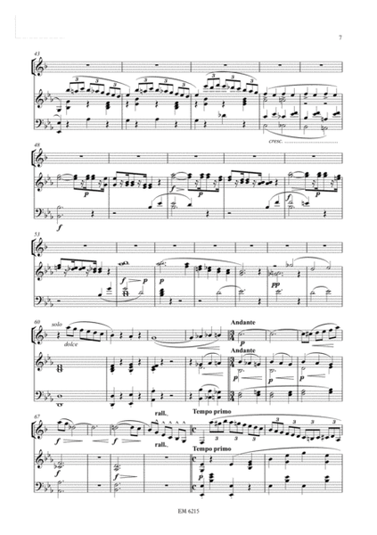 Concertino nr. 1 for Clarinet (Piano Reduction)